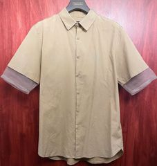 Dries Van Noten ドリスヴァンノッテン 48 半袖シャツ ベージュ - メルカリ