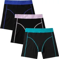 [INNERSY] ショーツ 女児 ボクサーパンツ 155(M)サイズ ガールズ 下着 パンツ 綿 女の子 ハイウエスト ボクサー 女子中学生 インナーパンツ スポーツ 高校生3枚セット 155(M)サイズ KZ  R10160