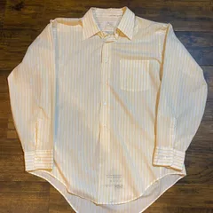 774様専用【USA製】60s〜70s Arrow Belmont Club ストライプシャツ Yellow Size 16-33