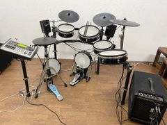 ●Roland ローランド V-Drums TD-20 電子ドラムセット PM-3モニターアンプ スピーカー 中古 楽器 現状品 Ｂ(貝1040)
