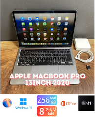 ［美品］Apple MacBook Pro 13inch 2020/Apple M1/8GB/SSD256GB/Windows11/Office 2024/420