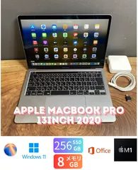［美品］　　Apple MacBook Pro 13inch 2020/Apple M1/8GB/SSD256GB/Windows11/Office 2024/Ri420
