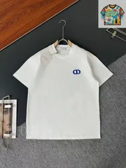 【今日特価】DIOR CD 刺繍ロゴ 春夏限定 T シャツ-1