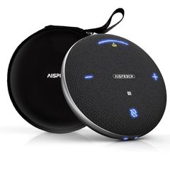 【新着商品】AISPEECH スピーカーフォン M4 Pro 会議用マイクスピーカー 8人会議対応 AI文字起こし AIで会議要約作成 360?全方向集音 120°指向性集音 双方向通話 エコーキャンセリング スマートノイズ抑制 セットアップ簡単 10時間で連