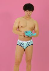 ヒーローカラーズ 【ハチビットモンキーズ】 前開きクラシックブリーフ ソラザル イージーモンキーオリジナル 日本製 Made in JAPAN コットンストレッチ ポップカラー メンズ 男性下着