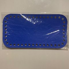 【編み物作品用底板】17cm×9cm44目ブルー nozomiさん製作 ロシアヤーン かぎ針編み ハンドメイド バッグ 糸 tシャツヤーン ズパゲッティ