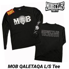 MOBSTYLES　モブスタイルス　MOB QALETAQA TEE 黒 ロンT