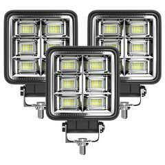 ワークライト 144w 12V 24V 作業灯 車幅灯 LED 投光器 スポットライト フォグランプ バックランプ MAKUMINORS トラクター トラック 3個 セット