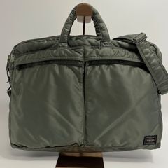 美品✨PORTER ポーター　タンカー　ブリーフケース　セージグリーン　A4収納 美品✨PORTER ポーター タンカー ブリーフケース セージグリーン