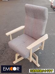 【中古】【一部地域送料無料】(株)エムール　回転高座椅子　パーソナルチェア　リクライニング　F-DD-455-0906A