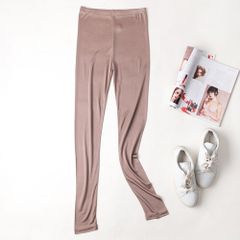 ☆ ブラウン ☆ M ☆ シルク スパッツ pkzsk1 スパッツ レディース レギンス シルク 絹 インナー 10丈 重ね履き 寒さ対策 無地 シンプル 吸湿性 放湿性 ルームウェア シルクレギンス ゆったり ストレッチ ももひき ボトム 汗とり 快適