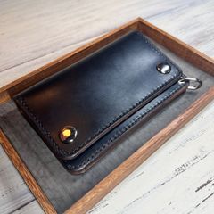 【トラッカーウォレット ミドル 2層】 クロムエクセル シルバー