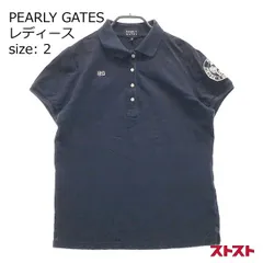 PEARLY GATES パーリーゲイツ 半袖ポロシャツ ネイビー系 2 [240001983855]#