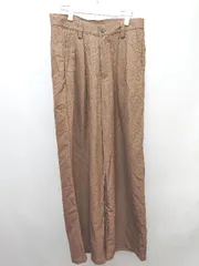 ◇ ◎ ●新品● MONO-MART タグ付き コットン混 シンプル ゆったり ワイドパンツ サイズL ブラウン メンズ P  【1308240010452】