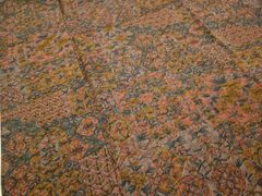 平和屋本店□極上 小紋師 藍田正雄 九寸名古屋帯 紬地 トンボ 逸品 未  