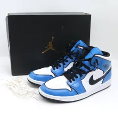 30.5cm NIKE AIR JORDAN 1 MID SE SIGNAL BLUE