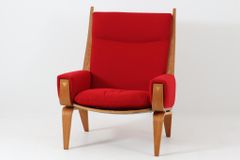 Hans J. Wegner ハイバックシングルソファ GE501A オーク材 Getama ハンス・J・ウェグナー ゲタマ/DK18106