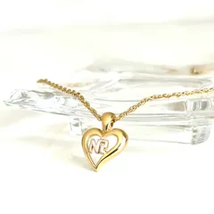 ニナリッチ　ネックレス　ハートネックレス　ゴールド×シルバーカラー