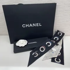 【新品】【未使用品】クルーズ 新作 CHANEL シャネル AA8760 B09823 NL552 ヘアバンド スカーフ スリム バンドゥ シルク100% ブラック×ホワイト レディース 女性用 ブランド 黒×白 ファッション 小物