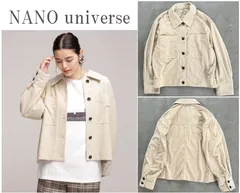 【WEB限定】nano・universe ナノユニバース アウトポケットコーデュロイブルゾン 着るだけで季節感UP 落ち感あるコーデュロイ素材 L.BEG 38
