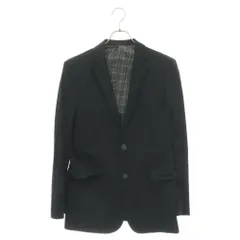 BURBERRY BLACK LABEL (バーバリー ブラックレーベル) シングル 2B ジャケット 背抜き 本切羽 ブラック D1E98-311-09のサムネイル