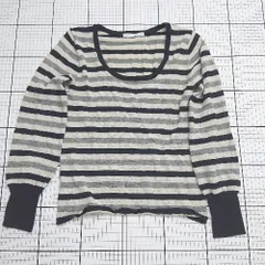 ◇ ⊂ IENA イエナ 模様入り 長袖 光沢ウールセーター サイズ表記なし ベージュ ブラック系 レディース E  【1508060023599】