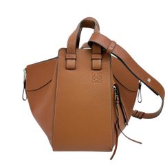 【LOEWE/ロエベ】ハンモック スモール 2WAY ショルダーバッグ ハンドバッグ レザー ブラウン/ゴールド金具 レディース 【中古】【真子質店】【BL】