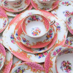 美品　Meissen マイセン ピンクローズ 25cmプレート　薔薇　F7 美品 Meissen マイセン ピンクローズ 25cm ディナープレート