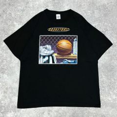 バスケットボール グラフィック プリント Tシャツ DELTA ブラック XL 古着