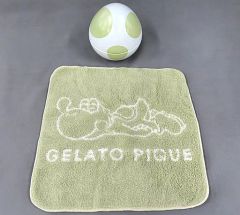 [중고] 잡화 요시 핸드 타올 GRN [슈퍼 마리오 브라더스 SUPER MARIO meets GELATO PIQUE]