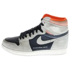 NIKE (ナイキ) AIR JORDAN 1 RETRO HIGH OG HYPER CRIMSON エアジョーダン 1 レトロ ハイパークリムゾン ハイカットスニーカー グレー US10.5/28.5cm 555088-018