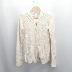 ◇ ⊇ gelato pique ジェラートピケ ジップアップ 長袖 パーカー サイズF クリーム系 レディース E  【1504240007021】