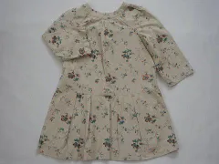 ボンポワン ボンポアン bonpoint アウトレット 子供服 女の子 10歳 約 140cm チュニック ブラウス 八分袖 ベージュ リバティ 小花柄 春 夏 秋 ★3 トップス ガールズ キッズ ジュニア 【中古】 ユーズド リサイクル