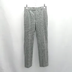 ◇ ⊇ green label relaxing グリーンレーベル リラクシング チェック柄 スラックス サイズ38 グレー レディース E  【1503060049884】