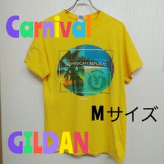 Carnival　カーニバル　GILDAN　ギルダン　黄色　Ｔシャツ　M　コットン100％　古着