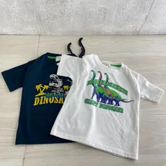 キッズ small world 恐竜柄Tシャツ 2枚組セット 100　コストコ 51588のサムネイル