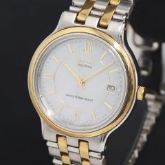 【美品！】セイコー ドルチェ レトロ③レディース＆メンズ　シェル文字盤 セイコー ドルチェ 8J41-6030 QZ アイボリー文字盤 メンズ腕時計