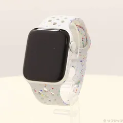 〔中古品〕 Apple Watch SE 第2世代 GPS 44mm シルバーアルミニウムケース ピュアプラチナムNikeスポーツバンド【377】