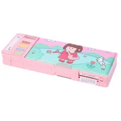 ☆ カラー8 ☆ ペンケース 多機能 筆箱 多機能 小学生 ペンケース 筆入れ ふでいれ ペン入れ 女の子 男の子 両面 鉛筆削り付き 箱型 小学校 入学準備 新入学 進級 かわいい 可愛い 文具 文房具 入学祝い ステーショナリー こども 子供 子ども