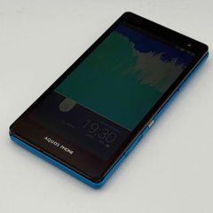 au AQUOS PHONE SERIE SHL21 アクオスフォン スマホ  ブルー 青 ①