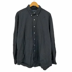 ラルフローレン RALPH LAUREN 90S BLAKE ブラックウォッチスモールポニー刺繍コットンBDシャツ メンズ import：L 