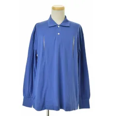 【COMMEdesGARCONSHOMME】80s archive HT-110080 コットンシルク長袖ポロシャツ