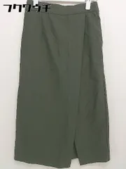 ◇ SENSE OF PLACE by URBAN RESEARCH ウエストゴム 膝下丈 タイト スカート サイズ M カーキ レディース  【1109070009889】
