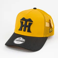 【ニューエラ正規品】KIDS 子供用 ニューエラ 帽子 キャップ Youth 9FORTY A-Frame トラッカー 阪神タイガース Aゴールド ブラックバイザー(商品番号：14524506)