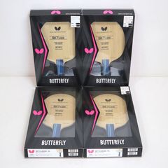 【未使用品】BUTTERFLY SK7 クラシック FLグリップ 攻撃用 シェーク 7枚合板 4点セット/バタフライ/卓球ラケット/nm202oh