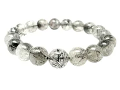 ブラックルチルクォーツ ルチルクォーツ ブレスレット 11mm パワーストーン ブレスレット メンズ 天然石 数珠 アクセサリー