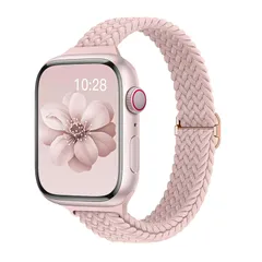 【在庫処分】40mm 41mm 42mm バンド 38mm 46mm 44mm 45mm Watch 49mm レディース メンズ 伸縮性 Apple ソロループ ナイロン 薄型 通気 for 細幅 柔軟 防汗 無段階調整 スリム編みバンド スキニーベルト i