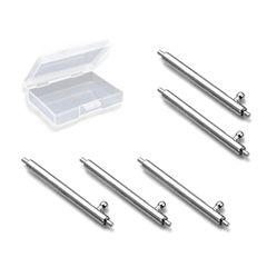 [TICFROG] 5個セット時計バンドバネ棒 20mm ステンレス製 時計工具 時計ベルトバネ棒 20ミリ 直径 φ1.8mm クイックリリーススプリングバー（時計ピン）