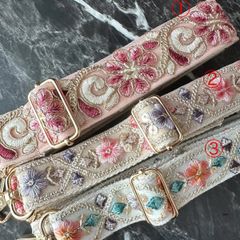 インド刺繍リボン　スマホショルダー