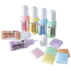 【特価商品】MYmama レジン 着色剤 カシャ玉入 ミルキーカラー クルール 10g × 6色 セット 高発色 着色料 不透明
